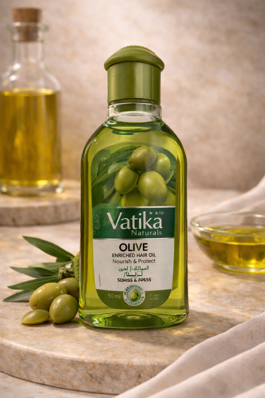 VATIKA OLIVE – Soin Nourrissant et Fortifiant pour Cheveux